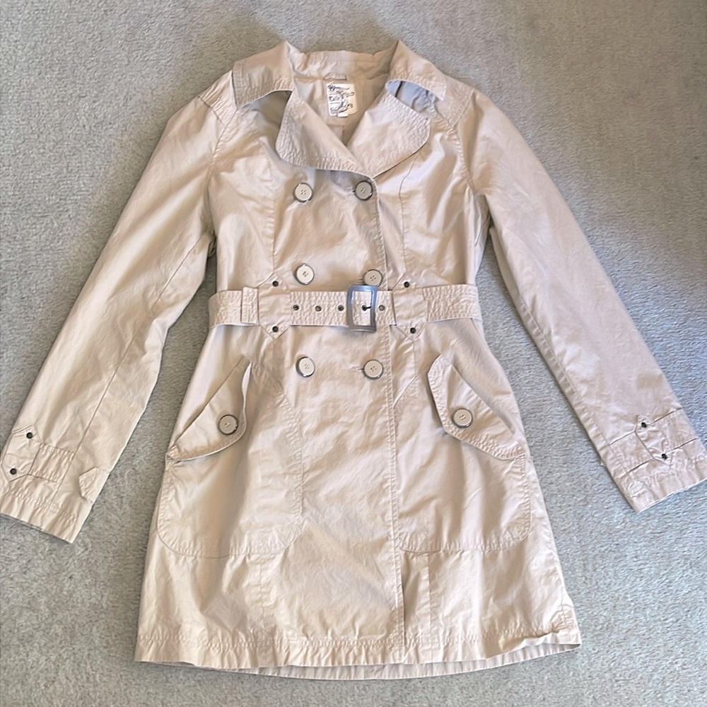 Tulle Modern Trench Coat M